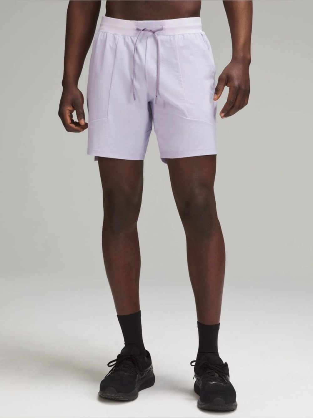 Lululemon License To Train Short 7” Linerless Lilac Ether Mens Size Small